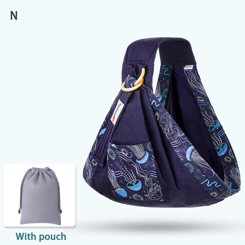 Baby Wrap Carrier – Hands-Free Newborn Sling for 0-36 Months