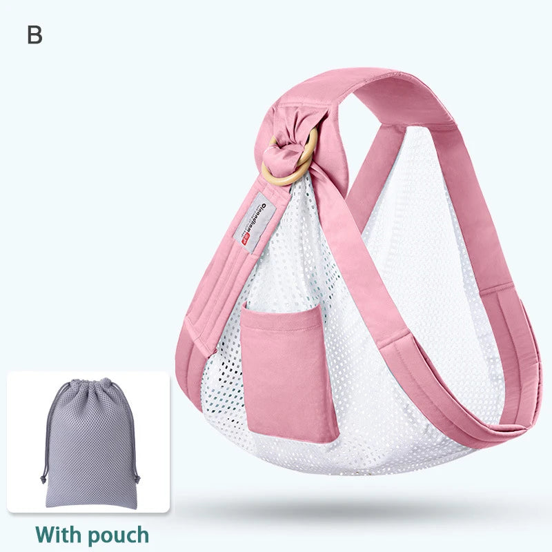 Baby Wrap Carrier – Hands-Free Newborn Sling for 0-36 Months