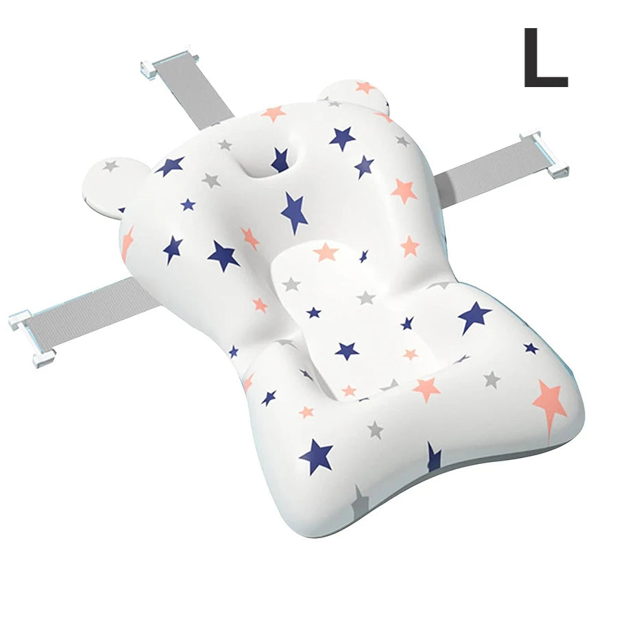 Baby Bath Support Pad – Foldable Newborn Bath Seat Mat for Tub