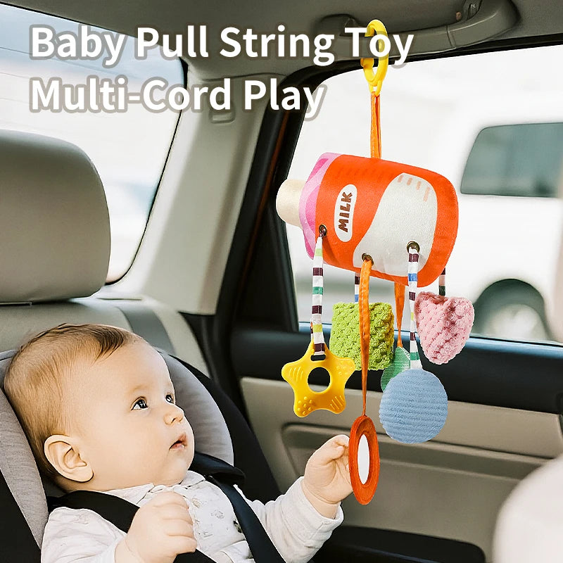 Baby Car Seat & Stroller Toy – Musical Rattle & Teether for Newborns