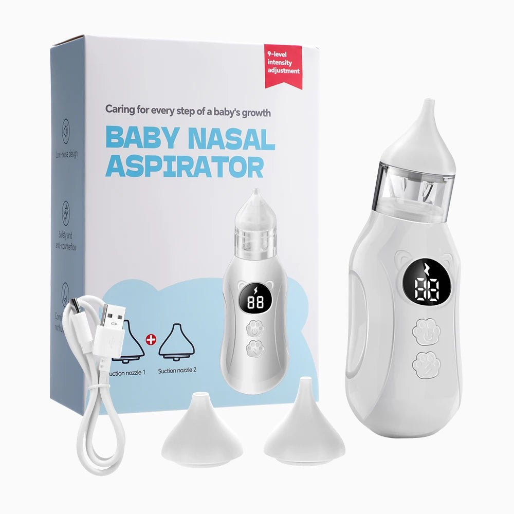 Baby Electric Nasal Aspirator – Safe & Gentle 9-Speed for Newborns & Babies