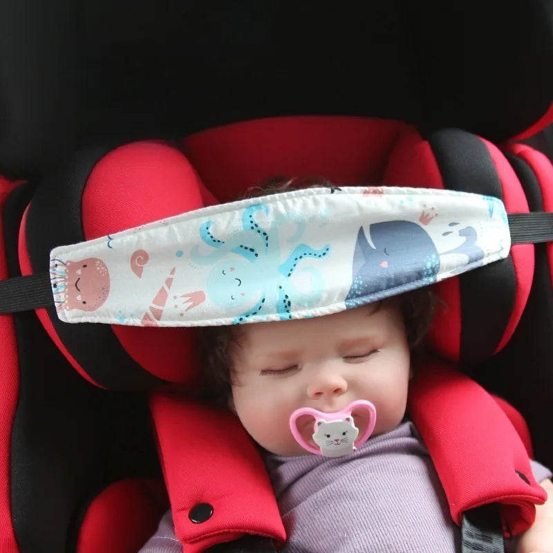 Baby Car Seat Head Support – Adjustable Safety Pillow for Strollers & Prams