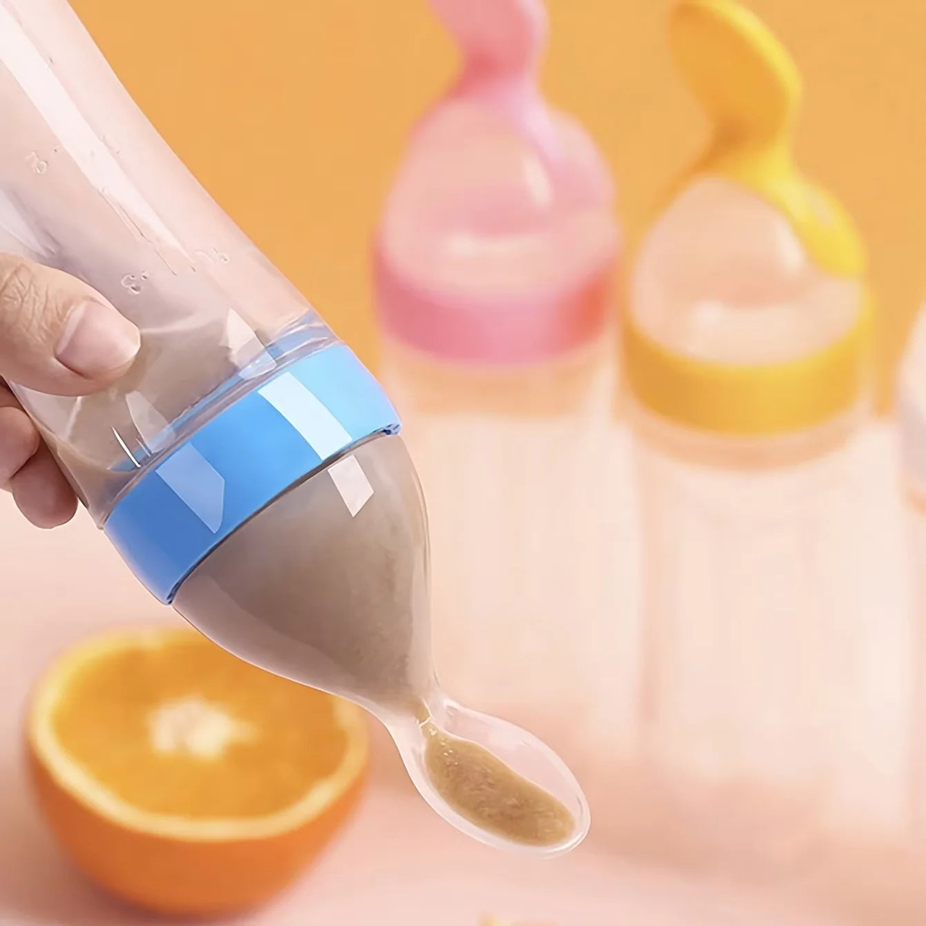 7-Piece Baby Feeding Set – Silicone Bottle, Fruit Feeder & Pacifier