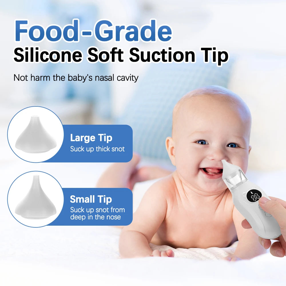 Baby Electric Nasal Aspirator – Safe & Gentle 9-Speed for Newborns & Babies