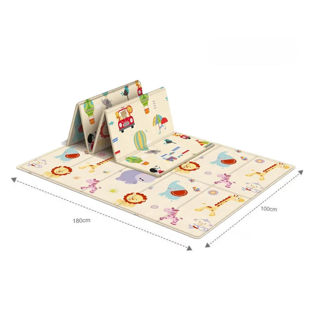 Baby Play Mat – Double Sided Foldable Foam Crawling Mat, Waterproof & Non-Slip Activity Mat for Babies & Toddlers