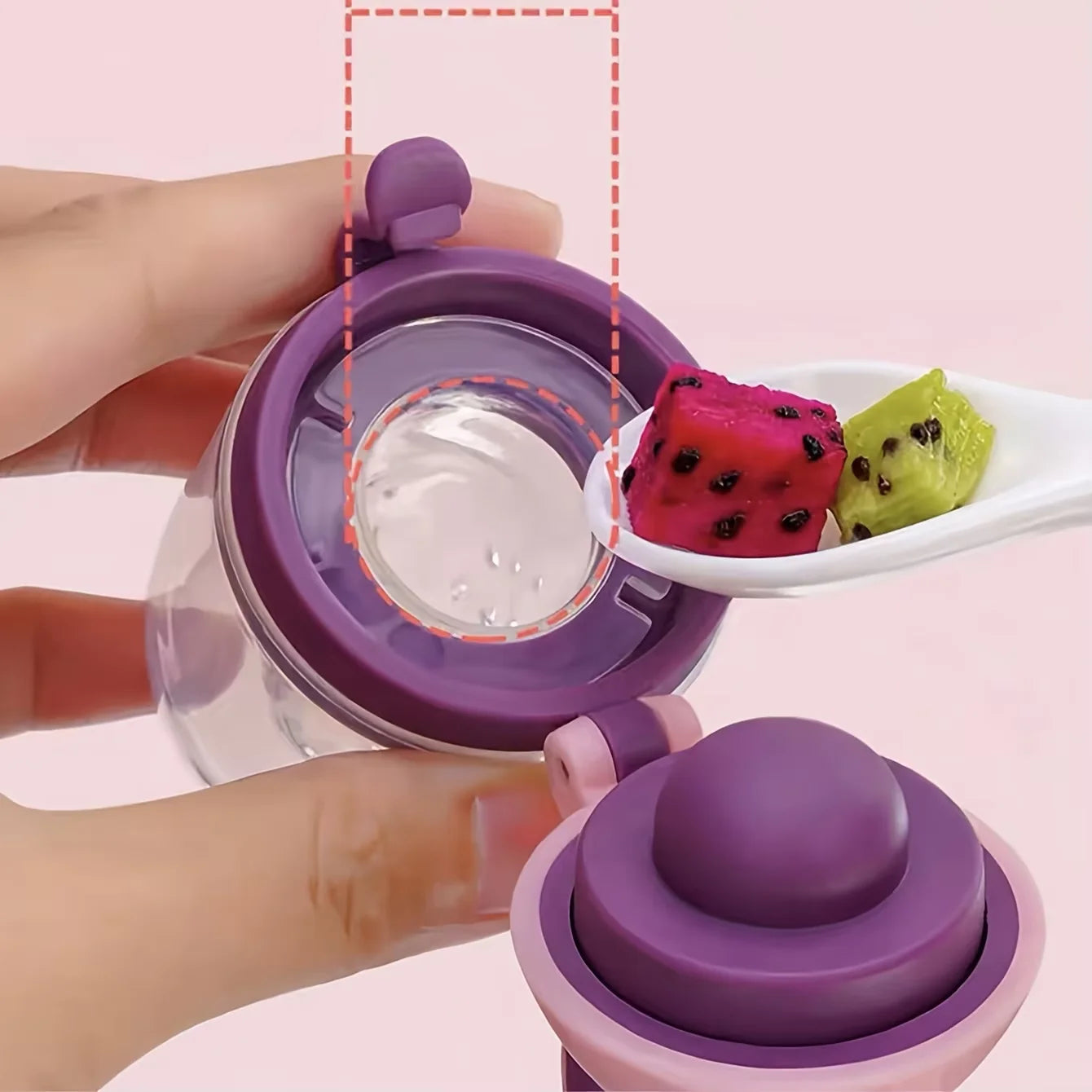 7-Piece Baby Feeding Set – Silicone Bottle, Fruit Feeder & Pacifier