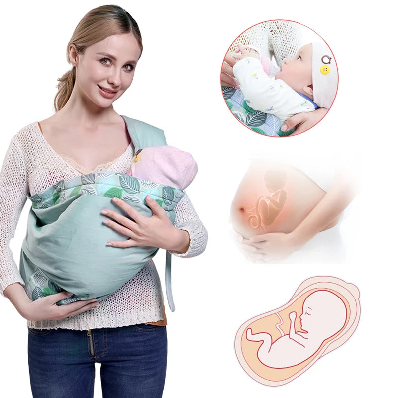 Baby Wrap Carrier – Hands-Free Newborn Sling for 0-36 Months
