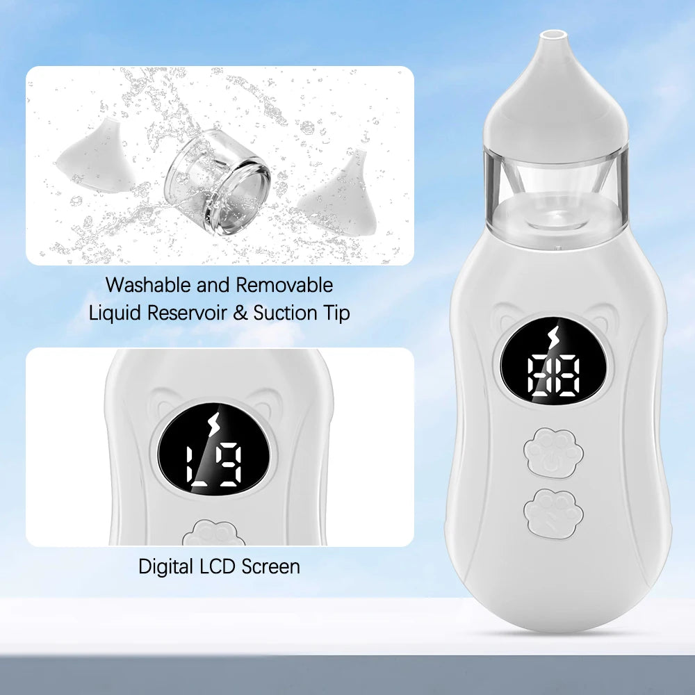 Baby Electric Nasal Aspirator – Safe & Gentle 9-Speed for Newborns & Babies