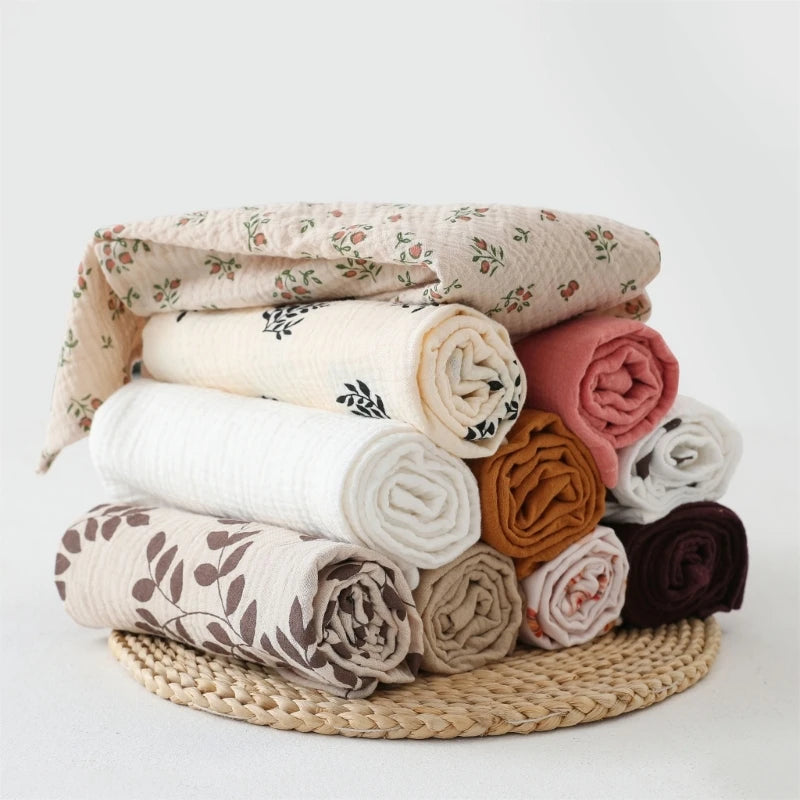 Muslin Swaddle Blanket – Soft Cotton Wrap for Newborns & Babies