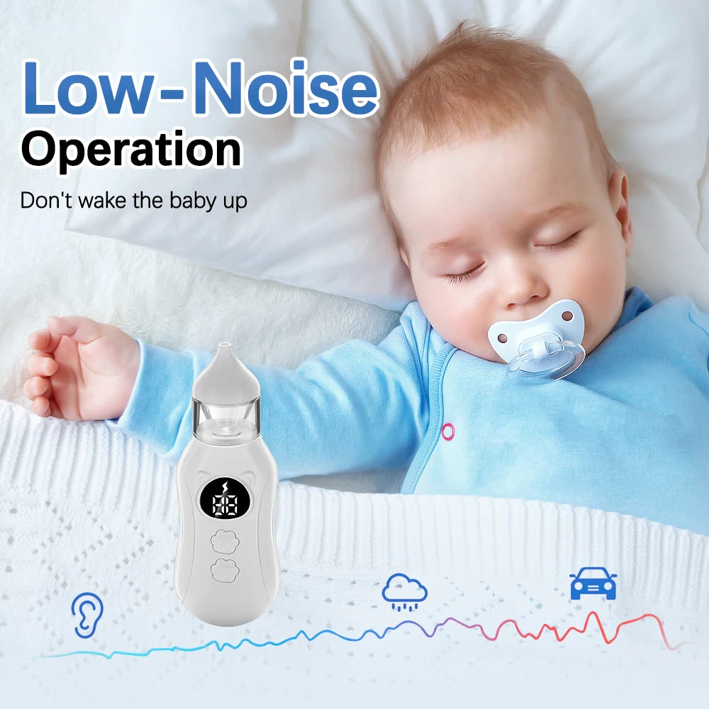 Baby Electric Nasal Aspirator – Safe & Gentle 9-Speed for Newborns & Babies