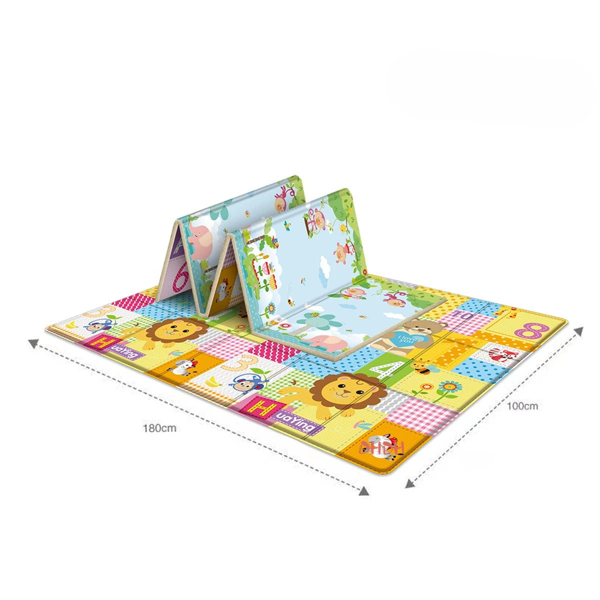 Baby Play Mat – Double Sided Foldable Foam Crawling Mat, Waterproof & Non-Slip Activity Mat for Babies & Toddlers