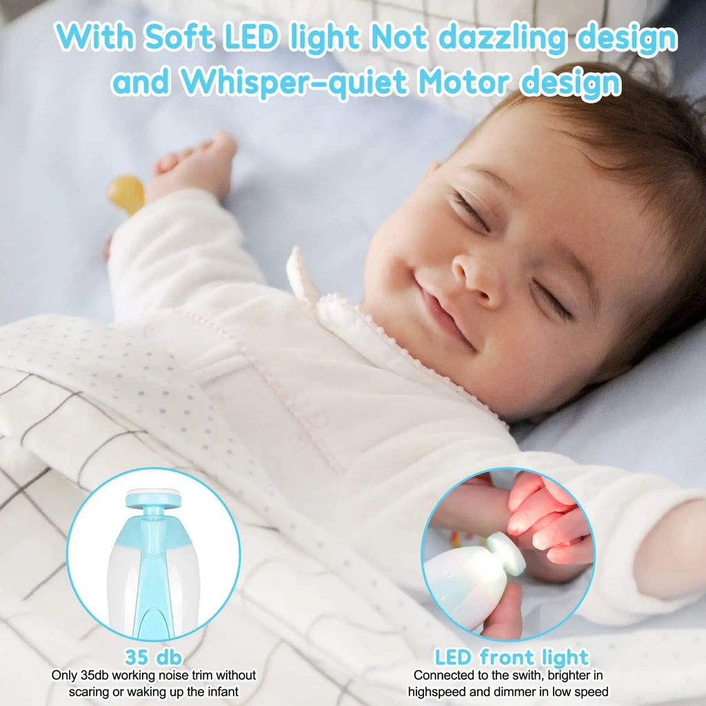 Baby Electric Nail Trimmer Kit for Newborns