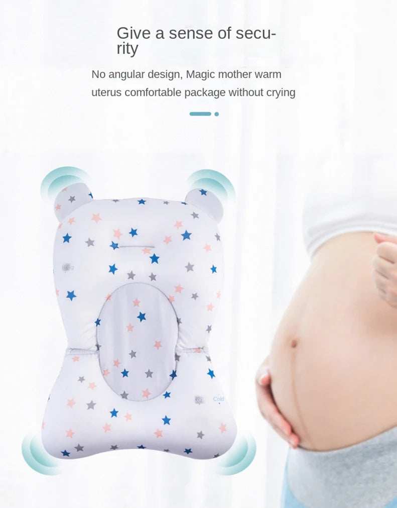 Baby Bath Support Pad – Foldable Newborn Bath Seat Mat for Tub