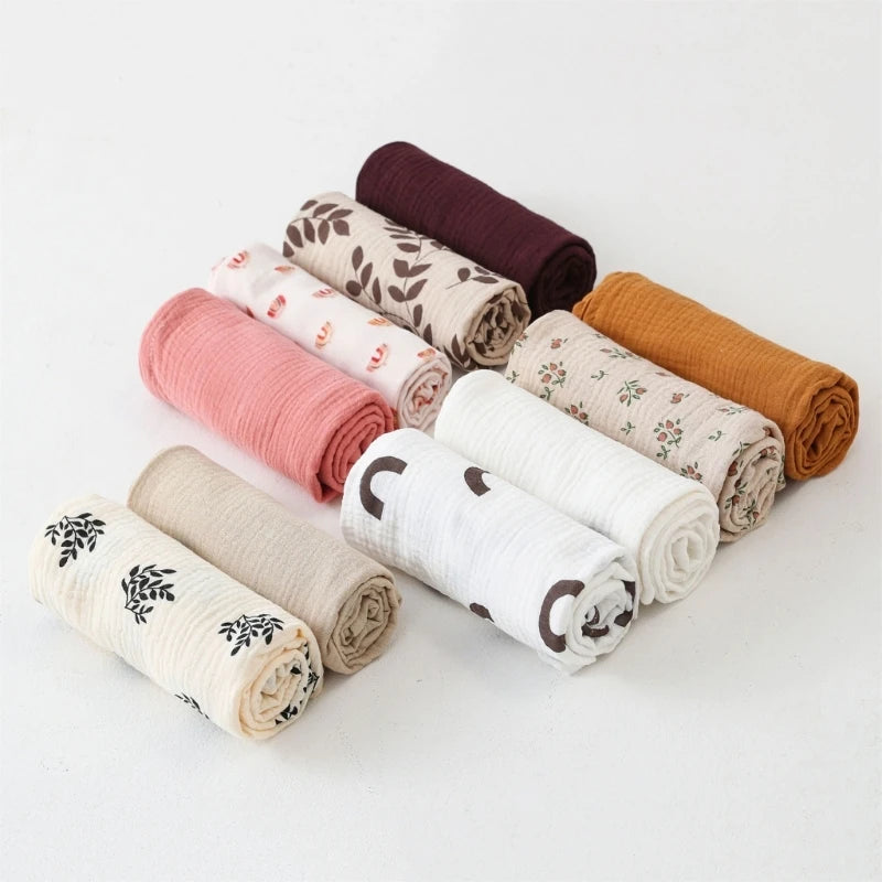 Muslin Swaddle Blanket – Soft Cotton Wrap for Newborns & Babies