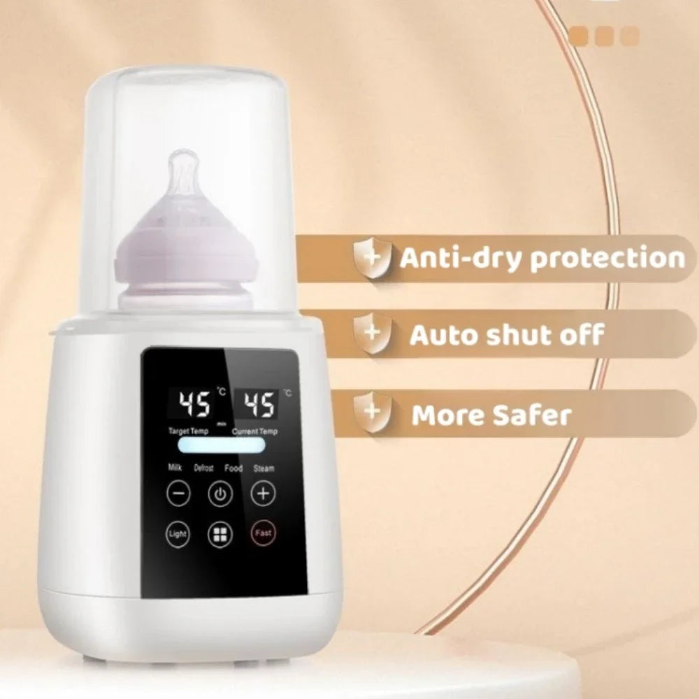 Baby Bottle Warmer & Sterilizer – 6-in-1 Multifunctional Milk Warmer for Newborns