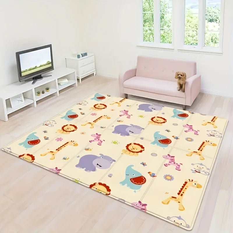 Baby Play Mat – Double Sided Foldable Foam Crawling Mat, Waterproof & Non-Slip Activity Mat for Babies & Toddlers