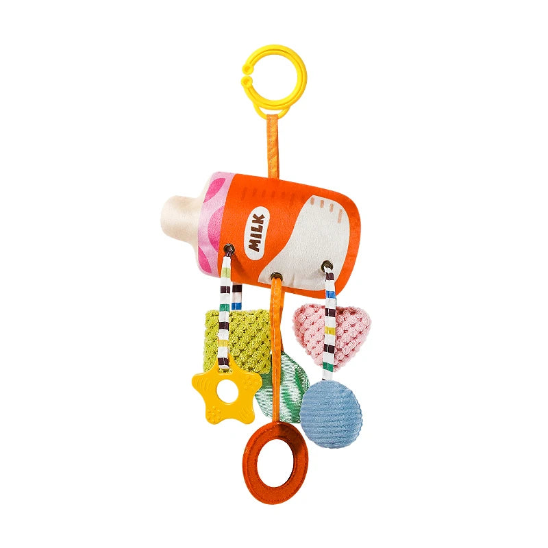 Baby Car Seat & Stroller Toy – Musical Rattle & Teether for Newborns
