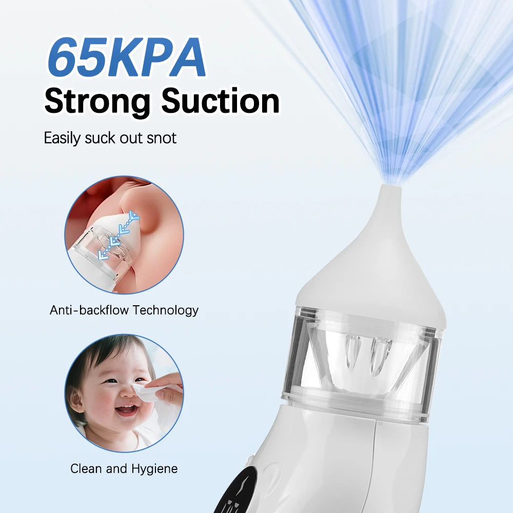 Baby Electric Nasal Aspirator – Safe & Gentle 9-Speed for Newborns & Babies
