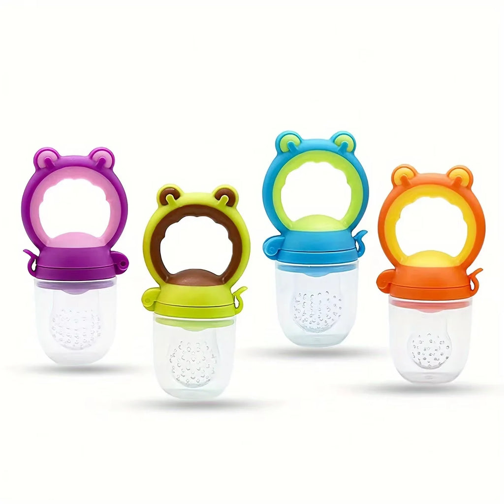 7-Piece Baby Feeding Set – Silicone Bottle, Fruit Feeder & Pacifier