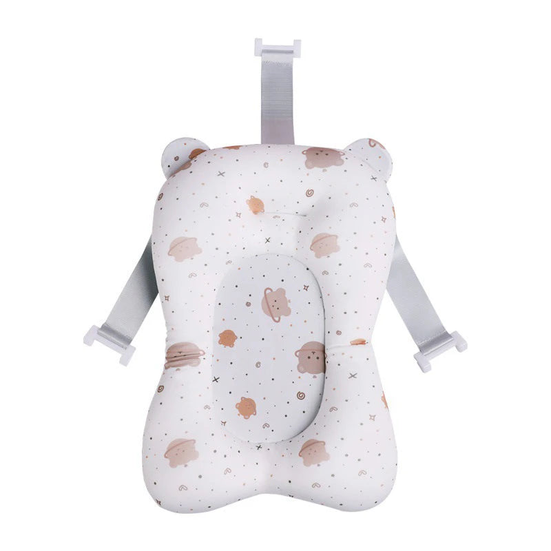 Baby Bath Support Pad – Foldable Newborn Bath Seat Mat for Tub