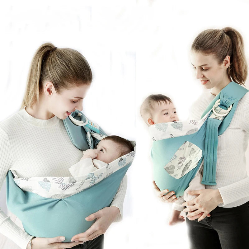Baby Wrap Carrier – Hands-Free Newborn Sling for 0-36 Months